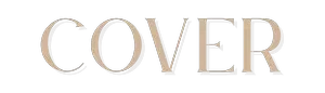 Mot 'COVER' en lettres élégantes.
